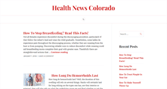 Desktop Screenshot of healthnewscolorado.org